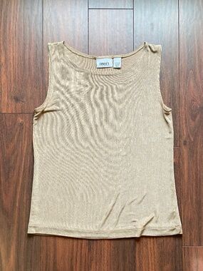 CHICO'S TRAVELERS Tan Tank Top Size 1